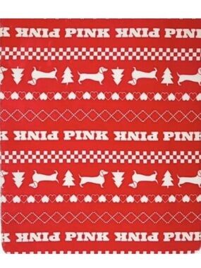 PINK Red Holiday Pattern Blanket
